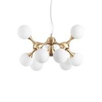Пендел IDEAL LUX 241036 NODI SP9 OTTONE SATINATO