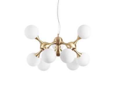 Пендел IDEAL LUX 241036 NODI SP9 OTTONE SATINATO