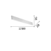 LED аплик IDEAL LUX 233840 LINUS AP WH 3000K