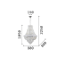 Полилей IDEAL LUX 243528 DUBAI SP24 OTTONE