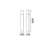 Градински стълб IDEAL LUX 246888 PULSAR PT1 COFFEE