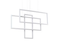 LED пендел IDEAL LUX 253589 FRAME SP RETTANGOLO WHITE