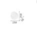 LED аплик IDEAL LUX 259345 POUCHE AP ROUND