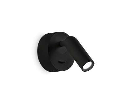 LED аплик IDEAL LUX 260617 BEAN ROUND AP NERO