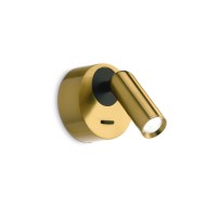 LED аплик IDEAL LUX 260624 BEAN ROUND AP OTTONE