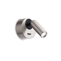 LED аплик IDEAL LUX 260631 BEAN ROUND AP NICKEL
