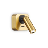 LED аплик IDEAL LUX 260662 BEAN SQUARE AP OTTONE