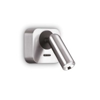 LED аплик IDEAL LUX 260679 BEAN SQUARE AP NICKEL