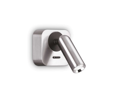 LED аплик IDEAL LUX 260679 BEAN SQUARE AP NICKEL