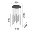 LED пендел IDEAL LUX 263663 FILO SP12 BRASS