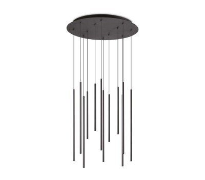 LED пендел IDEAL LUX 263434 FILO SP12 BLACK