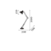 IDEAL LUX 265292 WALLY PT1 BLACK