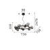 Пендел IDEAL LUX 271392 PERLAGE SP11 BLACK