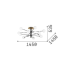 Полилей IDEAL LUX 273709 COSMOPOLITAN PL12 NERO OTTONE