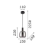 LED пендел IDEAL LUX 275581 COCO-1 SP