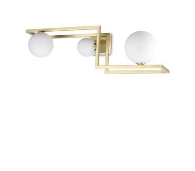 Плафон IDEAL LUX 284330 ANGOLO PL3 BRASS