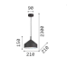 Пендел IDEAL LUX 285146 YURTA SP1 D21 WHITE