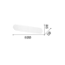 LED аплик IDEAL LUX 285306 ECHO AP D60 30W NERO