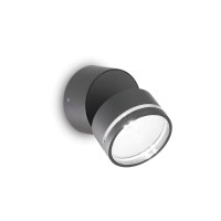 LED фасаден аплик IDEAL LUX 285467 OMEGA AP ROUND ANTRACITE 4000K