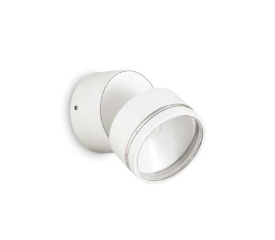 LED фасаден аплик IDEAL LUX 285474 OMEGA AP ROUND BIANCO 3000K