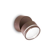 LED фасаден аплик IDEAL LUX 285498 OMEGA AP ROUND COFFEE 4000K