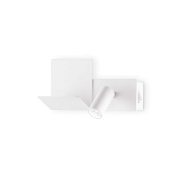 LED аплик с ключ и USB изход IDEAL LUX 306810 KOMODO-2 AP WHITE