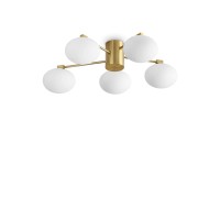Плафон IDEAL LUX 316697 HERMES PL5 D60 BRASS