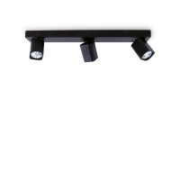 Спот IDEAL LUX 321516 RUDY PL3 SQUARE NERO