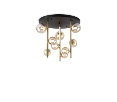 Плафон IDEAL LUX 328409 PERLAGE PL9 AMBER