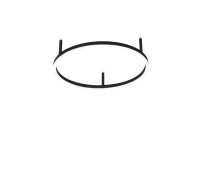 LED плафон IDEAL LUX 341880 ORACLE SLIM PL D50 ROUND BK 2700K