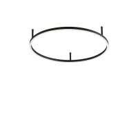 LED плафон IDEAL LUX 341927 ORACLE SLIM PL D70 ROUND BK 2700K
