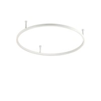 LED плафон IDEAL LUX 341958 ORACLE SLIM PL D70 ROUND WH 4000K