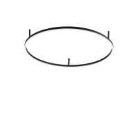 LED плафон IDEAL LUX 341989 ORACLE SLIM PL D90 ROUND BK 4000K