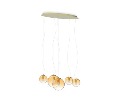 Пендел IDEAL LUX 346588 MAPA CLEAR SP5 AMBER