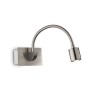 LED аплик IDEAL LUX 031477 DYNAMO AP1 Satin Nickel