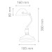 Ideal Lux 013657 Lawyer TL1 Gold