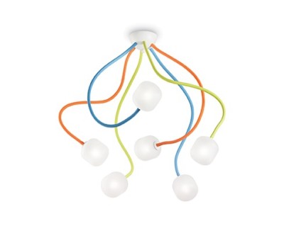 Плафон IDEAL LUX 174976 OCTOPUS PL6 COLOUR
