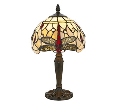 Настолна лампа INTERIORS 1900 TIFFANY 64087 BEIGE DRAGONFLY