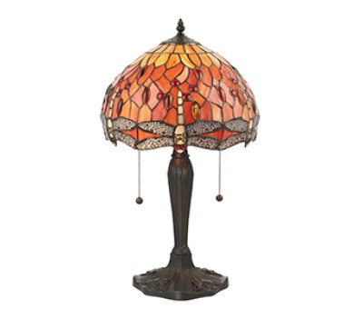 INTERIORS 1900 TIFFANY 64092 FLAME DRAGONFLY