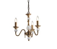 INTERIORS 1900 NEW CLASSICS LX124P3B POLINA ANTIQUE BRASS