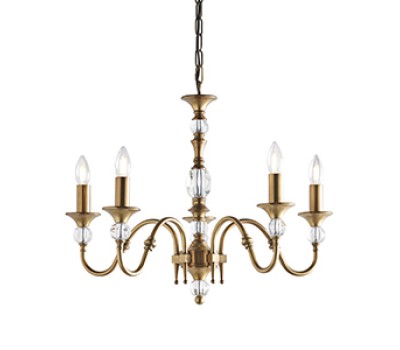 INTERIORS 1900 NEW CLASSICS LX124P5B POLINA ANTIQUE BRASS