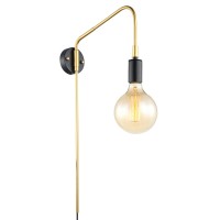 Аплик ITALUX MBM3386/1 BK+GD MALENE