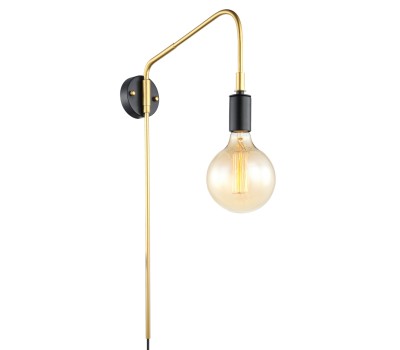 Аплик ITALUX MBM3386/1 BK+GD MALENE