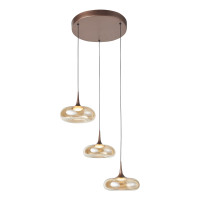 LED пендел ITALUX PND-24028-3A-COPP TENELE