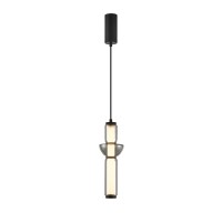 LED пендел ITALUX PND-27372-1-19W-BK BRUNI