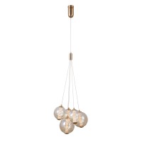 LED пендел ITALUX PND-34359-5-HBR-AMB BUTERO