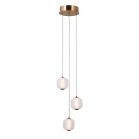 LED пендел ITALUX PND-34362-3-HBR-OPAL GANTI