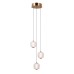 LED пендел ITALUX PND-34362-3-HBR-OPAL GANTI