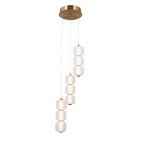 LED пендел ITALUX PND-34362-9-HBR-OPAL GANTI
