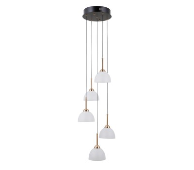 LED пендел ITALUX PND-34374-5-BK MONTIELA